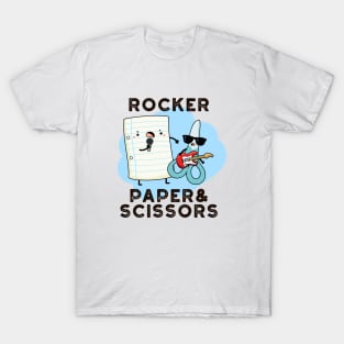 Rocker Paper And Scissors Funny Game Pun T-Shirt